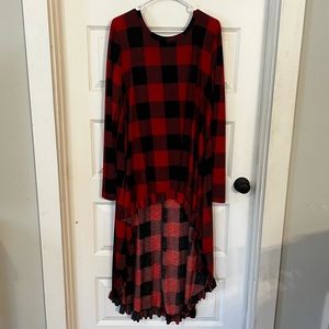 Buffalo Check High Low shirt